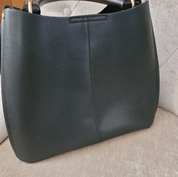 Unbranded Bucket Purse Wooden Handle - Picture 2 of 8